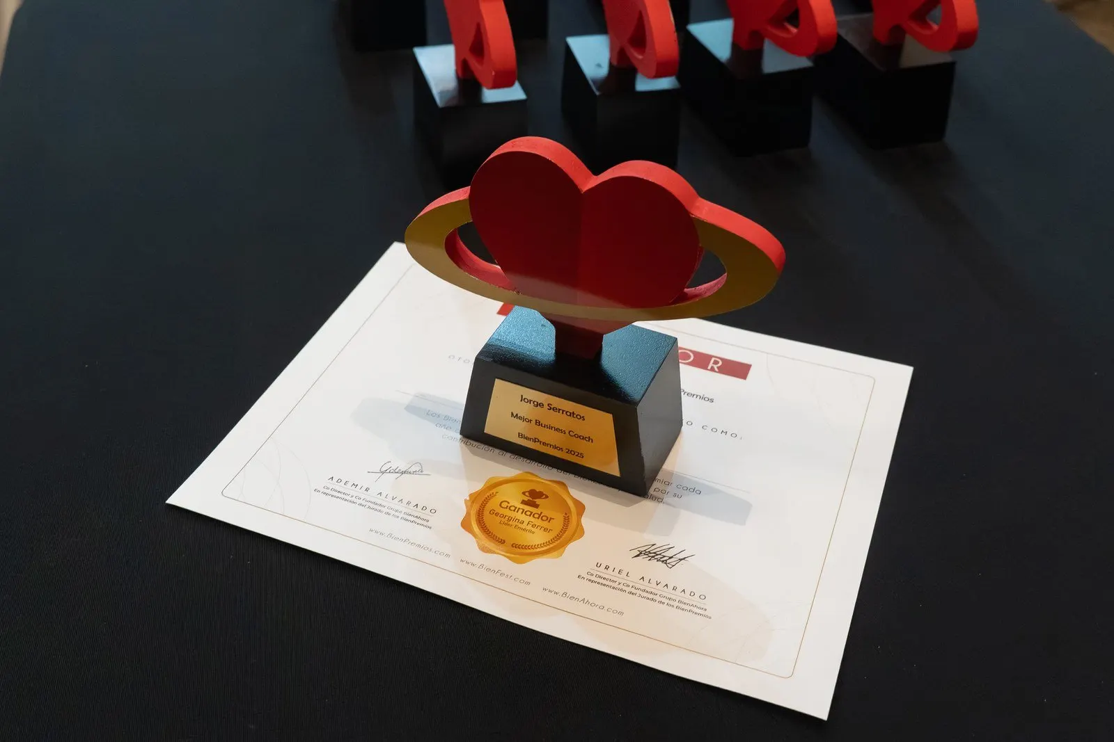 La estatuilla BienPremio